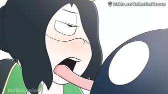 Froppy Tongue Fucks in Uraraka