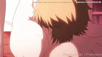 Makima Gives Denji a "reward"! (Chainsaw Man) (AI Upscaled 60FPS)