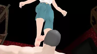 Bulma Trample Footjob