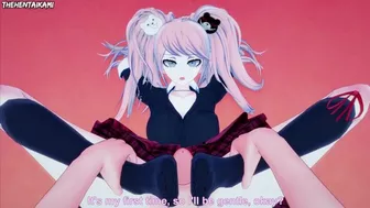 Danganronpa Junko Enoshima Gives You A Footjob Hentai POV