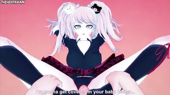 Danganronpa Junko Enoshima Gives You A Footjob Hentai POV