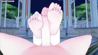 Chainsaw Man Power Gives You A Footjob Hentai POV