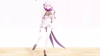 【MMD R-18】The sexy Bronya Zaychik from Honkai Impact dances Mister