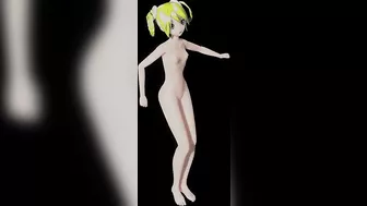 Hatsune Miku Nude Dance Popipo Song Hentai Vocaloid Vibrator and Anal Beads Mmd 3D Blonde Hair Color Edit Smixix