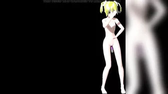 Hatsune Miku Nude Dance Popipo Song Hentai Vocaloid Vibrator and Anal Beads Mmd 3D Blonde Hair Color Edit Smixix