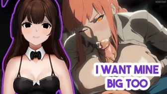 big titty Makima is so hot. i guess Denji is finally manning up for himself though | HENTAI Vtuber!