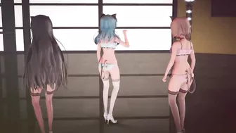 Mmd R-18 Anime Girls Sexy Dancing Clip 345