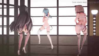 Mmd R-18 Anime Girls Sexy Dancing Clip 345