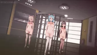 Mmd R-18 Anime Girls Sexy Dancing Clip 345