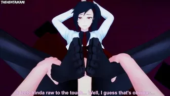 Ha Yuri Zahard from Tower of God Gives You A Footjob Hentai POV