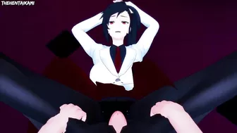 Ha Yuri Zahard from Tower of God Gives You A Footjob Hentai POV