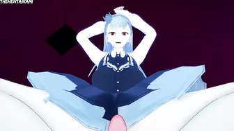 White Clone from Tower of God Gives You A Footjob Hentai POV