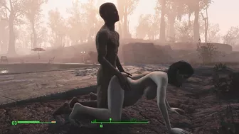 Ghoul got pregnant. Half-zombie gently fuck a woman from behind | Fallout 4 sex