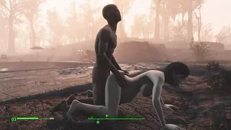 Ghoul got pregnant. Half-zombie gently fuck a woman from behind | Fallout 4 sex