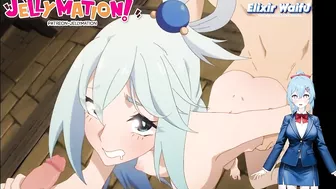 ???? omg she looks like me!! SPITROASTED. | Konosuba Aqua HENTAI react!