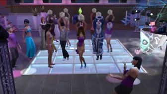 Sex with Santa after the disco. fucks a student | whims sims 4