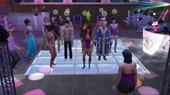 Sex with Santa after the disco. fucks a student | whims sims 4