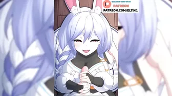 Cute Bunny Girl Amazing Jerking Off And Getting Cum On Face | Furry Hentai 4k 60fps