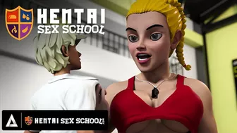 Hentai Teacher Orgasms From Student's Cunnilingus!