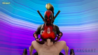 Lady DeadPool woman - Sexy Sex in the Rainbow Space