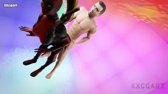 Lady DeadPool woman - Sexy Sex in the Rainbow Space