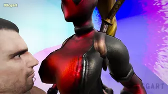 Lady DeadPool woman - Sexy Sex in the Rainbow Space