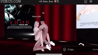 Follando me una zorra de un juego de IMVU