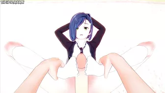 Ichigo from Darling in the Franxx Gives You A Footjob Hentai POV