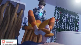 TRACER FOOTJOB HENTAI STORY ANIMATION OVERWATCH 4K 60FPS