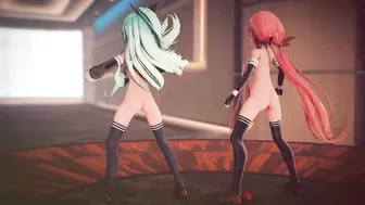 Mmd R-18 Anime Girls Sexy Dancing clip 6