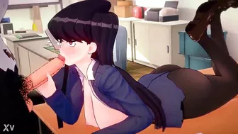 Komi Shouko hace reforzamiento después de clases