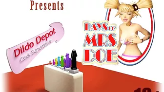 3DGSPOT - Blonde Teen Deepthroats And Gags A Huge Cock In A Dildo Shop! 3D ANIMATION!