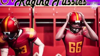 3DGSPOT - Big Titties Teen Gets DP By Two Footbal Players In The Locker Room! 3D CARTOON PORN!