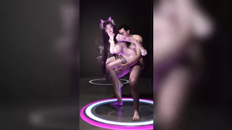 3D big boobs Asian stripper shaking her big boobs and got fucked so hard