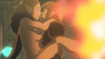 botw Princess Zelda is fucked by a monster.