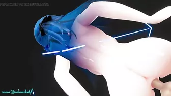 Honkai Impact 3rd Raiden Mei Cowgirl Sex Hentai Nude Creampie Mmd 3D Blue Hair Color Edit Smixix