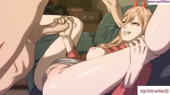 Chainsaw Man Power x Denji First Sex Hentai Animation