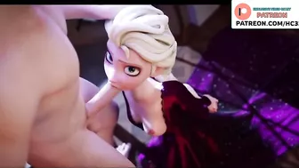 ELSA FROZENN DO A PERFECT BLOWJOB HENTAI ANIMATED STORY 4K