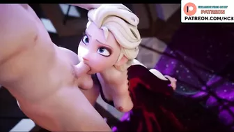 ELSA FROZENN DO A PERFECT BLOWJOB HENTAI ANIMATED STORY 4K