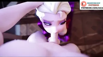 ELSA FROZENN DO A PERFECT BLOWJOB HENTAI ANIMATED STORY 4K