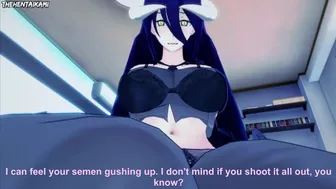 Albedo from Overlord Gives You A Footjob Hentai POV