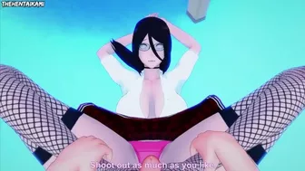 Hanabi Hyuuga from Naruto Gives You A Footjob Hentai POV