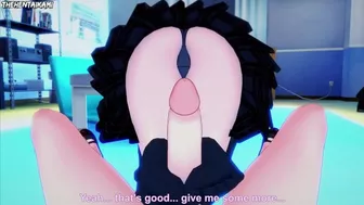 Urabe Mikoto from Mysterious Girlfriend X Gives You A Footjob Hentai POV