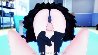 Urabe Mikoto from Mysterious Girlfriend X Gives You A Footjob Hentai POV