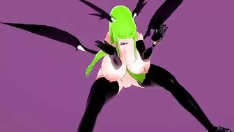 Morrigan Seniorita - HIKS MMD - Green Hair Color Edit Smixix