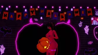 Futa witch succubus fucks a pumpkin