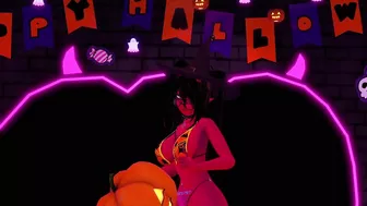 Futa witch succubus fucks a pumpkin