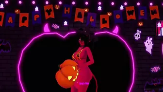 Futa witch succubus fucks a pumpkin