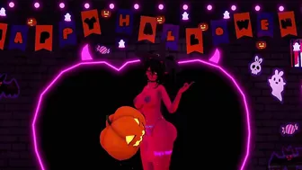 Futa witch succubus fucks a pumpkin