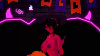 Futa witch succubus fucks a pumpkin